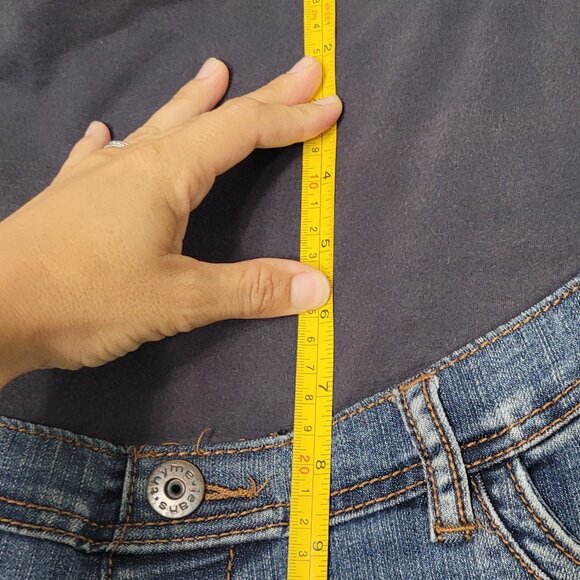Thyme Maternity Women's Blue Cotton Blend Belly Pregnancy Stretch Jeans Sz Small - Picture 10 of 12